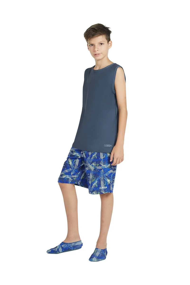 COEGA SUNWEAR  COEGA  Boys Youth Boardshorts - Grey Blue Stripes for Men | Best Price UAE